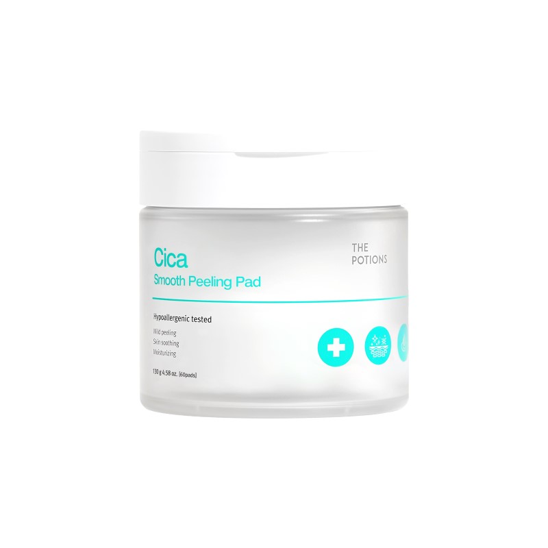 Cica pad the potions dermaistas wholesale korean skincare The Potions Cica Smooth Peeling Pads 130g (60pads) - Image 1